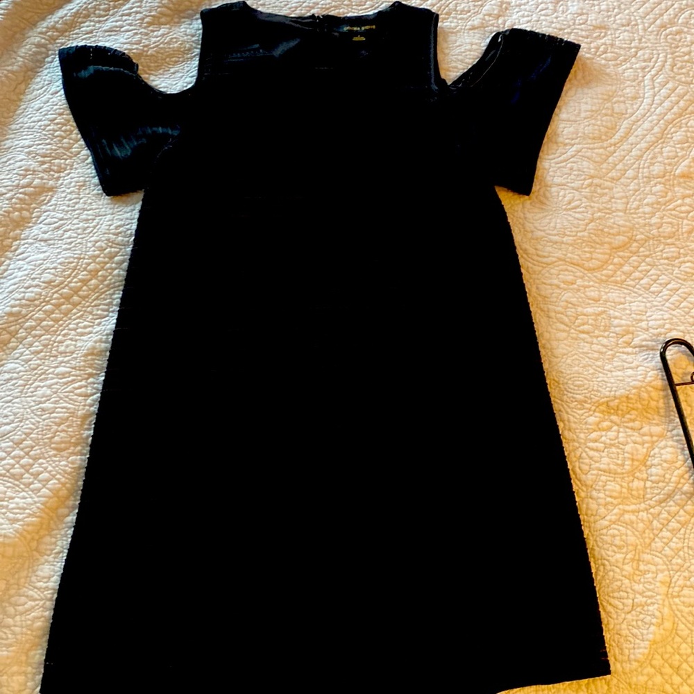 Black Cynthia Steffe cold shoulder dress